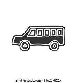 school bus sketch icon. Element of Education for mobile concept and web apps icon. Glyph, flat icon for website design and development, app development