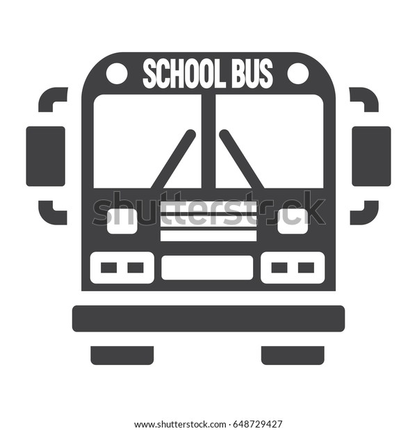 School bus solid\
icon, transport and vehicle, vector graphics, a filled pattern on a\
white background, eps\
10.