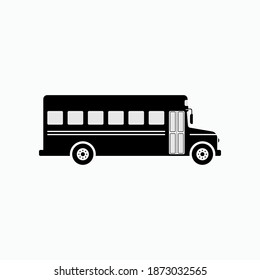School Bus. Student Transportation Symbol - Vector.