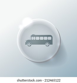 School bus. Symbol study. Icon transport