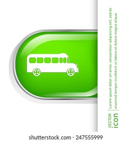 School bus. Symbol study. Icon transport