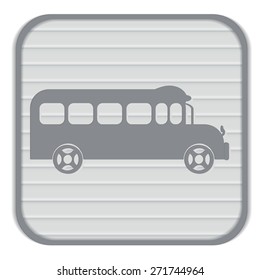 School bus. Symbol study. Icon transport