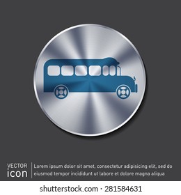 School bus. Symbol study. Icon transport