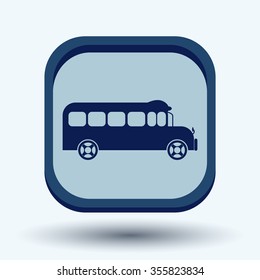 School bus. Symbol study. Icon transport