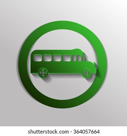 School bus. Symbol study. Icon transport