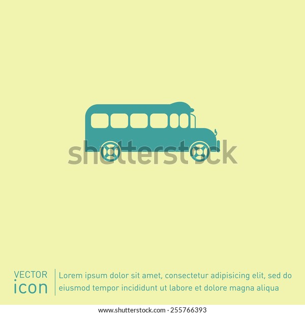 School bus. Symbol
study. Icon transport