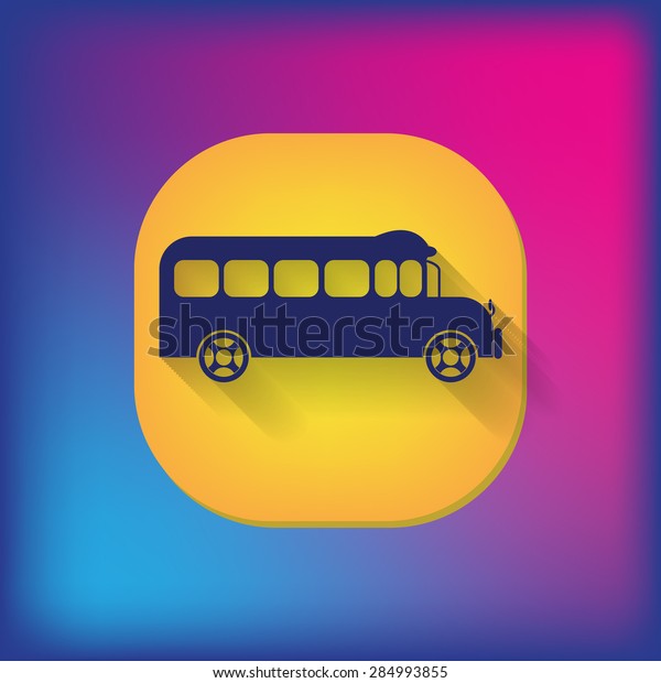 School bus. Symbol\
study. Icon transport