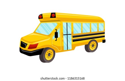 School Bus Template Vector Isolated Design Stock Vector (Royalty Free ...