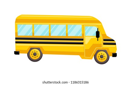 School Bus Template Vector Isolated Design Stock Vector (royalty Free 