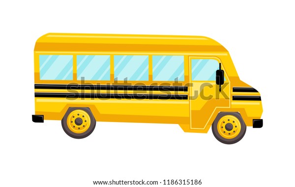 School Bus Template Vector Isolated Design Stock Vector (Royalty Free ...