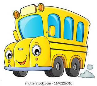 School bus thematics image 1 - eps10 vector illustration.