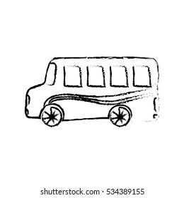 School bus transport icon vector illustration graphic design
