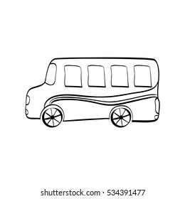 School bus transport icon vector illustration graphic design
