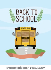 school bus transport in the terrain