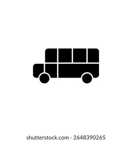 ônibus escolar, transporte, transporte, ícone de veículo