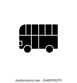 ônibus escolar, transporte, transporte, ícone de veículo