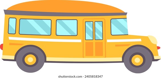 Vektorgrafik des Schulbusverkehrs