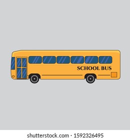 school bus transportation vector art