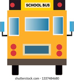 School  bus vector back