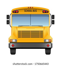 School bus vector design illustration isolated on white background