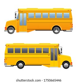 School bus vector design illustration isolated on white background