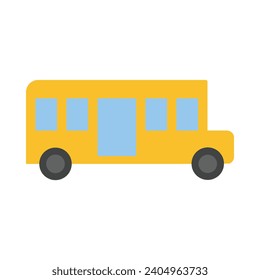 School Bus Vector Flat Icon For Personal And Commercial Use.
