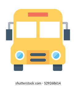 School Bus Vector Icon