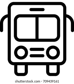 School Bus Vector Icon