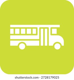 Ilustración de diseño de icono de Vector de autobús escolar