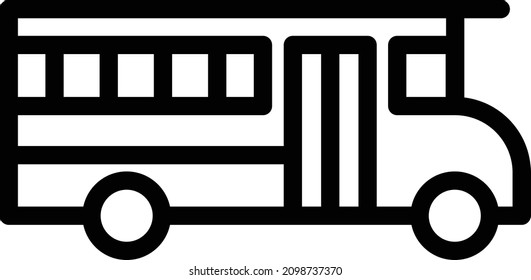 School Bus Vector Icon Desing Illustration