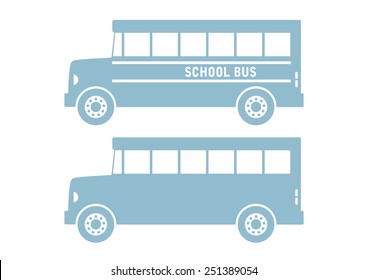 School bus vector icon on white background