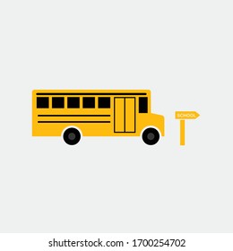 school bus vector icon transportation
