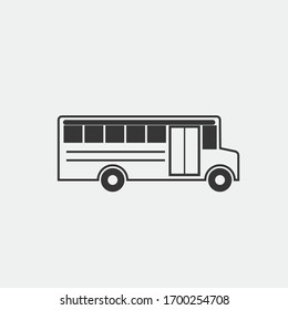 school bus vector icon transportation