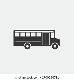 school bus vector icon transportation