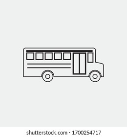 school bus vector icon transportation