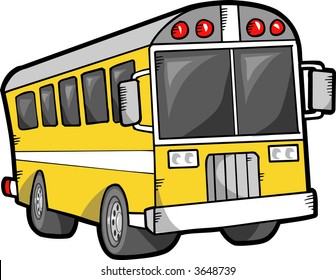 School Bus Vector Illustration