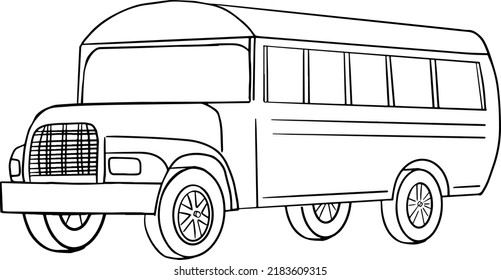 890 Coloring Page School Bus Images, Stock Photos & Vectors | Shutterstock