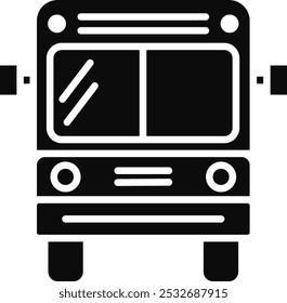 Icono detallado de la Ilustración vectorial del autobús escolar