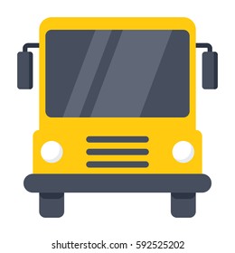 School bus, vector illustration in flat style