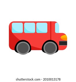
school bus vector illustration isolated on white background