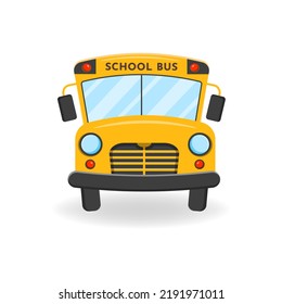 Autobús escolar. Ilustración vectorial del tema escolar