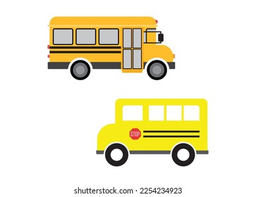 School Bus vector For Print, School Bus Clipart, School Bus vector Illustration