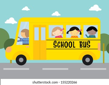 school bus vector/illustration