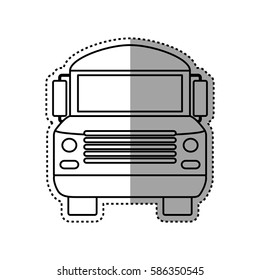 School bus vehicle icon vector illustration graphic design