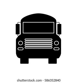 School bus vehicle icon vector illustration graphic design
