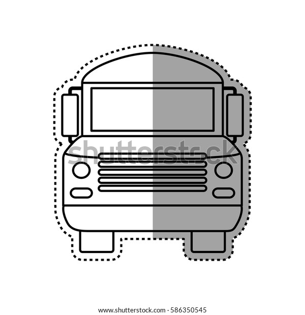 School bus vehicle icon vector illustration
graphic design