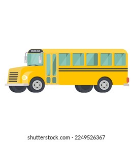 Schulbus. Vektorgrafik des Fahrzeugs