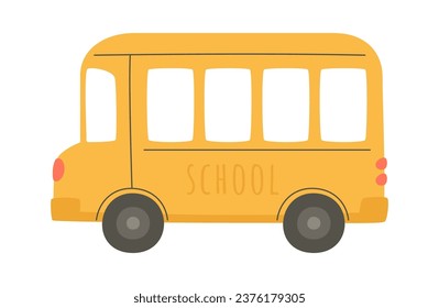 School Bus Vehicle Vector Illustration