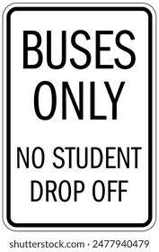 School bus warning sign and labels