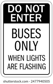 School bus warning sign and labels